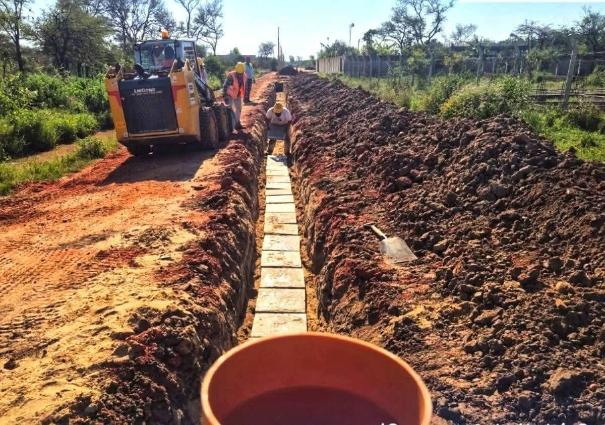 Avanza la Fase B del saneamiento urbano de Pilar